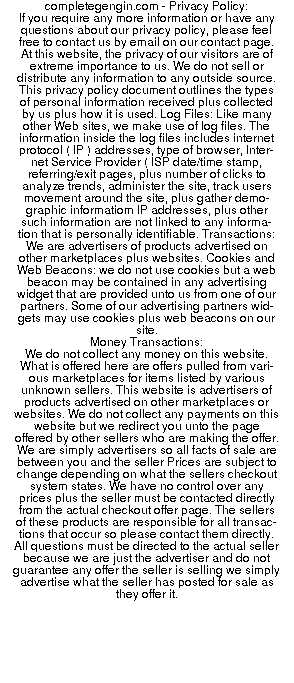 completegengin privacy