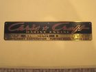 20590 Chris Craft New Old Stock Marine Engine Plate Plaque Factory