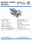 6-71ti Detroit Diesel Hp Marine Engine Capitol Gear Pair