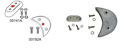 10190a 90-225hp Atlantic Marine Depot Johnson Aluminum Anode Kit 2pc W Fasteners 1985-86 Complete Usa Mfg