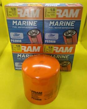 Fram Ps3808 4 Spin-on Fuel Water Separator Filter Marine Fits Kawasaki Mercury