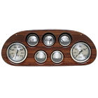 K-388-013 Premier Faria Woodgrain Inch Plastic Boat Multi Gauge Panel