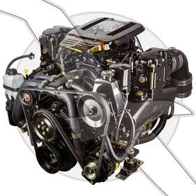 8m0057146 Mercruiser 357 Mag Alpha 4v Complete Cpo 1 Year Warranty Marine Engine 5.7l