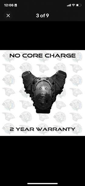 Bg43g Mercruiser 4.3l Marine Engine 2008-14 Cast 234/274 Remanufactured Base