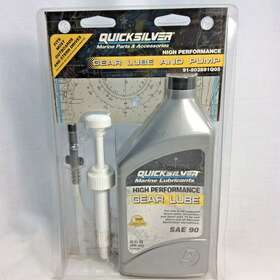 91-802891q05 Mercury Quicksilver Hi-performance Gear Lube 32 Oz Sae 90 Marine Fits Most Outboards