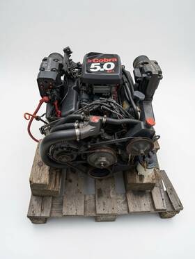 Omc 50facpmda Cobra 5.0 L V8 Boat Marine Engine No Salt 333 Hrs Drop In Ready Complete