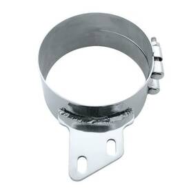 10283 United Pacific 6 Inch Stainless Butt Joint Exhaust Clamp - Angled Bracket