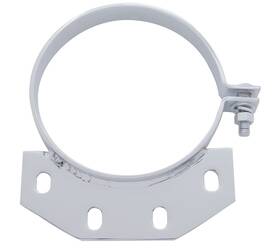 United Pacific 10293 6-inch Chrome Peterbilt Ultra Cab Exhaust Clamp Model