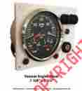 W-miniyan-bl-7x5 Ac Dc Marine Inc Yanmar Engine Panel White Fully Wired 4k Tach Black Gauge Kit 0853866006330
