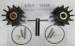 Pair Of Impeller Kits Replaces Sherwood 17000K Cummins Caterpillar With Puller. Fixed Price $111.11.