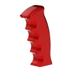United Pacific 70810B Gearshift Knob, Red, Pistol Grip, Thread-on, 1/2"-13. Fixed Price $51.84.