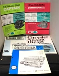 5 Diesel Engines Detroit Captain Bedford Commodore Crysler Nissan Pamphlets. Fixed Price $12.95.