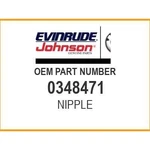 Evinrude Nipple 0348471 Oem New. Fixed Price $16.20.