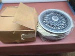 Bbs Style Vintage Aftermarket Hubcaps 15" Wheel Covers Grey Gray Nos. Fixed Price $149.99.