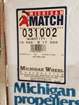 Michigan Wheel P/n 031002 13 X 17 Replaces Mercury 48-77344A45. Fixed Price $170.00.