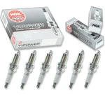 Pcs Ngk V-power Spark Plugs For 1991-1998 Jeep Wrangler 4.0L L6 Wf. Fixed Price $24.13.