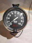 Faria External Tachometer Gauge 10X1000 Black With Red Name. Fixed Price $98.00.