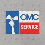 Vintage Omc Service Metal Sign Outboard Motors, Boat Repair Shop #540393. Fixed Price $14.50.