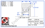 Mast Guide Forklift Bearing Enduro Mg 5208 Vffqq Meter Cu 3246B. Fixed Price $151.00.