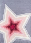 Wool 5X7 Contemporary Star Pattern Living Bedroom Pink Grey Area Rug Home Decor. Fixed Price $156.06.