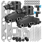 Exhaust Manifold Set 4" 350 V8 5.0L 5.7L Riser Elbow Mercruiser 860246C 807988C. Fixed Price $725.00.