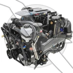New Mercruiser 350 Mag Mpi Bravo Complete 5.7L 300HP Engine 8M0187360. Fixed Price $16799.99.