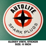 Autolite Spark Plugs Vinyl Decal Sticker - Engine Vintage Drag Racing. Fixed Price $10.85.