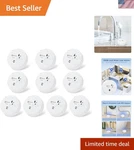 Ultra-loud 100DB Water Leak Detection Alarm 6 Pack With 9V Batteries Included. Fixed Price $55.99.