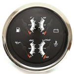 Faria Boat Multifunction Gauge GFC026B Fuel Volt Oil Temp 3 1/4 Inch. Fixed Price $144.04.