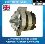 Alternator For Bukh Marine DV10 DV20 DV24ME DV36 DV48 12V 60AMP.. Fixed Price $151.65.