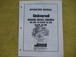 Operators Manual Universal Marine Diesel Engines M3-20B M25XPB M-35B M-40B M-50B. Fixed Price $20.00.