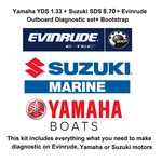 Yamaha Yds 1.33 Suzuki Sds 8.70 Evinrude Outboard Diagnostic Set+ Bootstrap. Fixed Price $190.00.