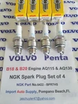 Volvo Penta AQ115 & AQ130 Ngk Spark Plug Set Of (4). Fixed Price $19.95.