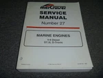 1998-2002 Mercruiser V8 D7.3L Tronic Engine 27 Service Manual 1999 2000 2001 Xo. Fixed Price $147.77.