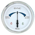 Faria 4" Chesapeake Ss White Engine Synchronizer - Dual Gas Var Ratio Alt Diesel. Fixed Price $287.95.