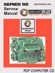 Detroit Diesel Series V92 Service Engine Manual Computer Pdf Cd !!. Fixed Price $12.97.
