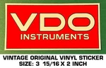 Vdo Instruments Vintage Original Vinyl Decal Sticker Drag Racing-performance. Fixed Price $5.05.