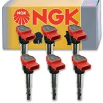 Pc Ngk Ignition Coils For 2009-2017 Audi Q5 3.0L 3.2L V6 Spark Plug Wire Xu. Fixed Price $186.14.