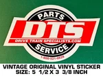 Dts Drive Train Specialists - Vintage Original Vinyl Decal Sticker Racing. Fixed Price $5.80.