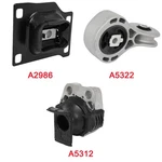Engine Motor Mount Kit 2008-2011 Ford Focus 2.0L L4 Set 3PCS A5322 A2986. Fixed Price $44.34.
