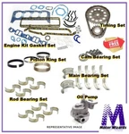 Mercruiser Chevy 350 5.7 Marine Engine Kit Oil Pump+bearings+timing Std Rot 2PC. Fixed Price $331.21.
