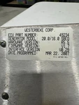 Westerbeke, Control, Efi 20.0 Sbeg 12V, 049234. Fixed Price $100.00.