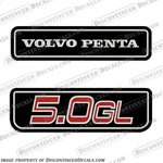 Fits Volvo Penta 5.0GL Engine Cover Decals. Fixed Price $39.95.