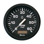 Faria Tachometer Gauge Euro Black 4 Inch Hourmeter 6000 Rpm Gas Inboard 32832. Fixed Price $149.64.
