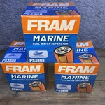 (3) Fram PS3808 Spin-on Fuel Water Separator Filters Lot Of Three New Old Stock. Fixed Price $29.95.