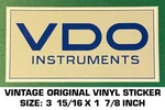 Vdo Instruments Vintage Original Vinyl Decal Sticker Drag Racing-performance. Fixed Price $5.05.