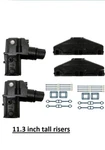 Volvo Penta 5.7 5.0 Exhaust Manifold Package Tall 11.3" Riser Elbows Kit Set. Fixed Price $899.00.