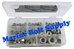 Stainless Steel Serrated Flange Nut Assortment Kit Marine Bolt Supply 8-110614. Fixed Price $32.95.