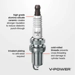 Spark Plug-v-power Ngk 5858. Fixed Price $25.99.