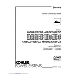 Kohler TP-5737 5/01B Genuine Oem Marine Generator 40COZ 50COZ Service Manual. Fixed Price $17.95.